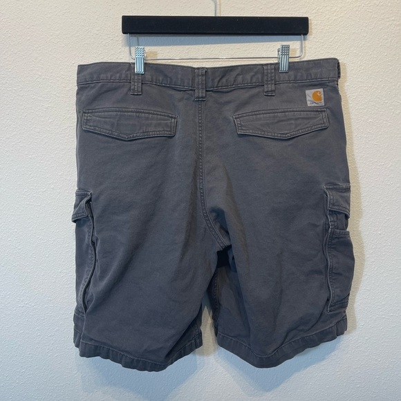 Carhartt Mens Relaxed Plus Gray Grey Utility Streetwear Work Shorts Cargo 40 - Picture 6 of 13